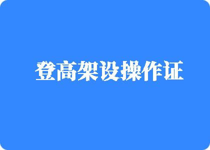 免费看女生操逼视频登高架设操作证